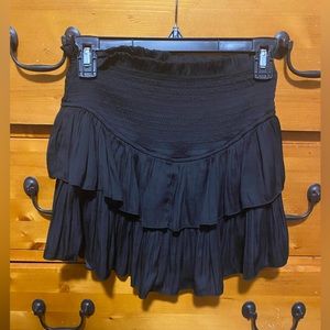 Fab’rik size S black layered mini skirt.